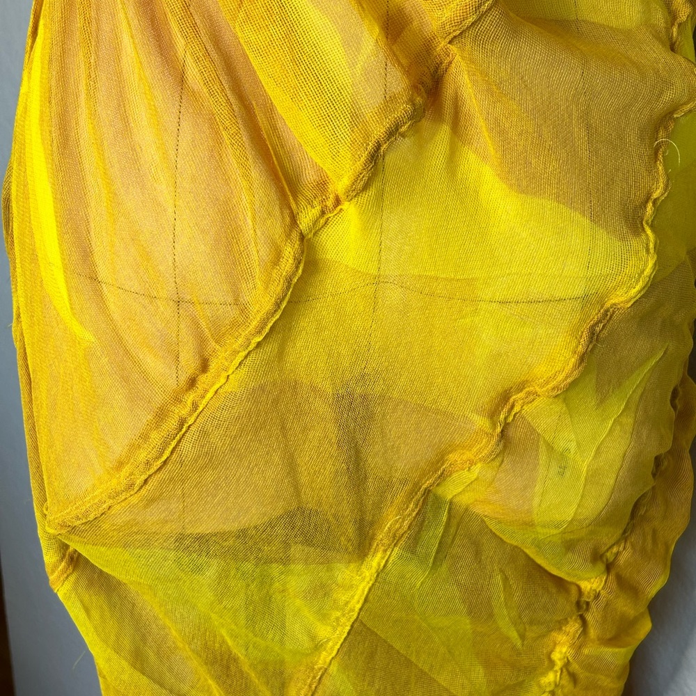 Avant-garde Geometric gauze sleeveless maxi dress - Picture 7 of 8